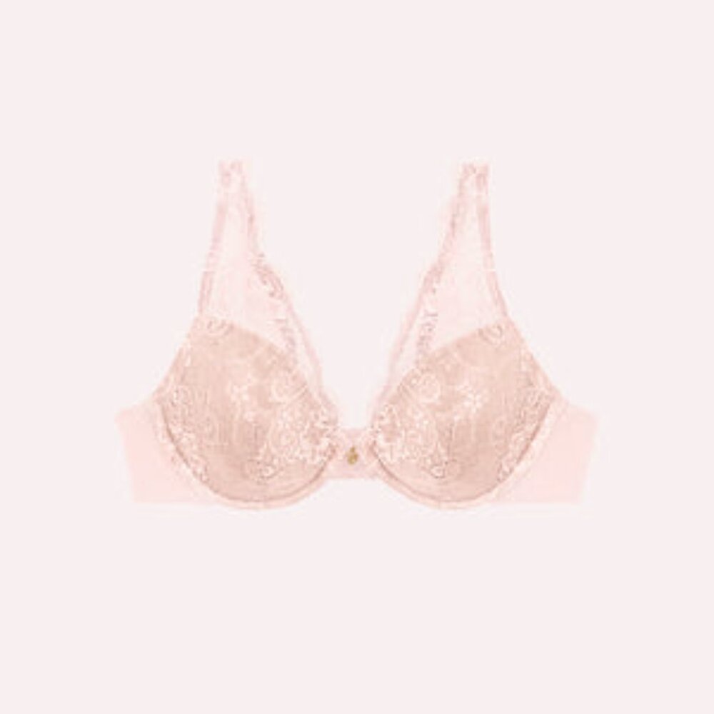 ThirdLove Lace Contour Plunge Bra Soft Pink - Size 38G